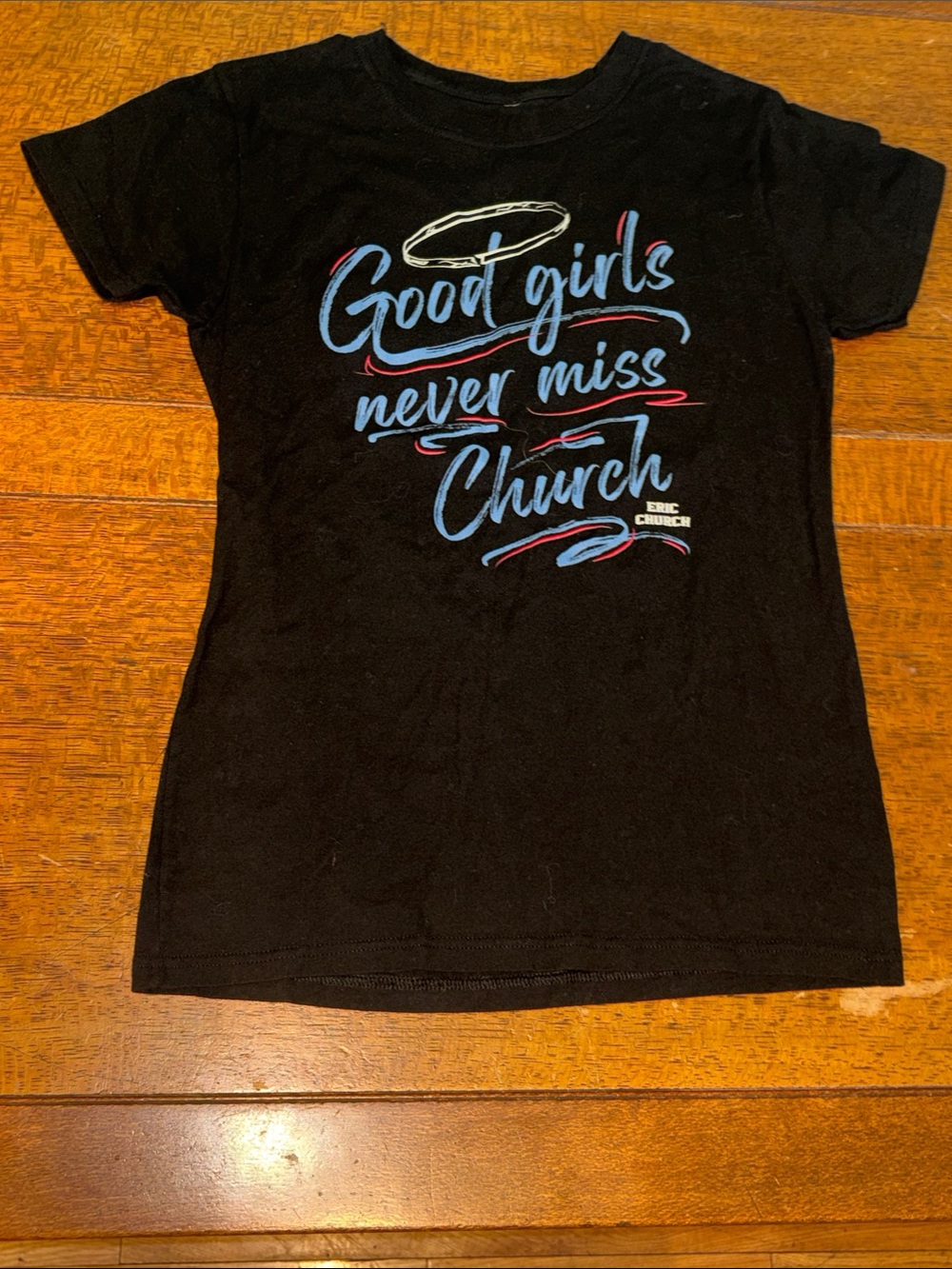 Eric Church concert Tee “Good Girls Never Miss Church” Size XL